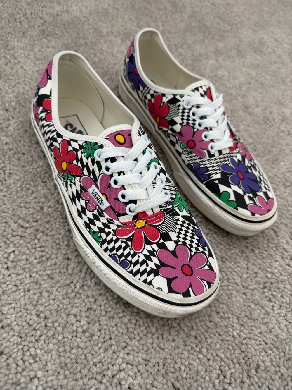 Vans Floral Checkerboard Authentics - Picture 2 of 7